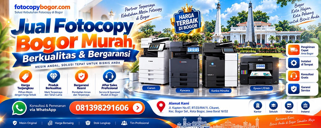 Jual Fotocopy Bogor Murah, Berkualitas & Bergaransi