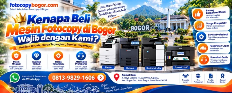 Kenapa Beli Mesin Fotocopy di Bogor Wajib dengan Kami